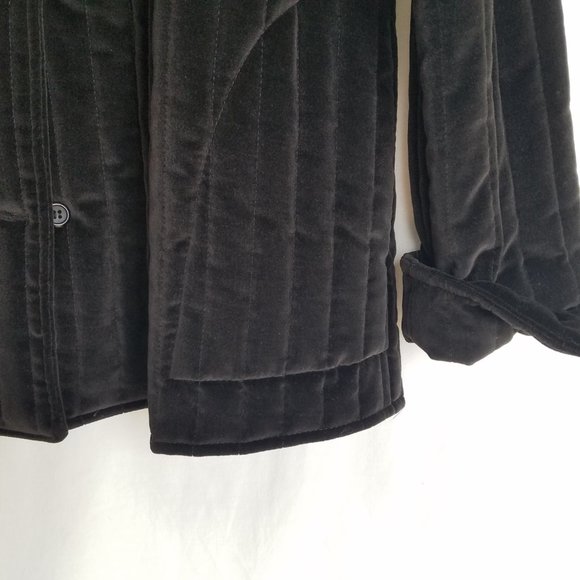 Vintage | Two Potato Black Velvet Quilted Jacket - Picture 13 of 16